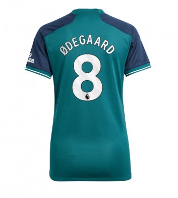 Arsenal Martin Odegaard #8 Koszulka Trzecich Kobiety 2023-24 Krótki Rękaw